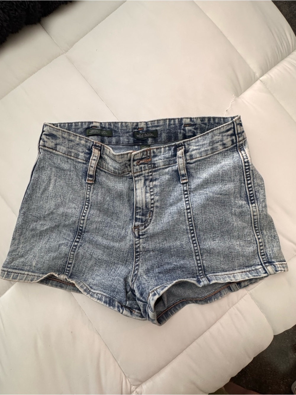 wild fable Light Blue High-Rise Denim Shorts